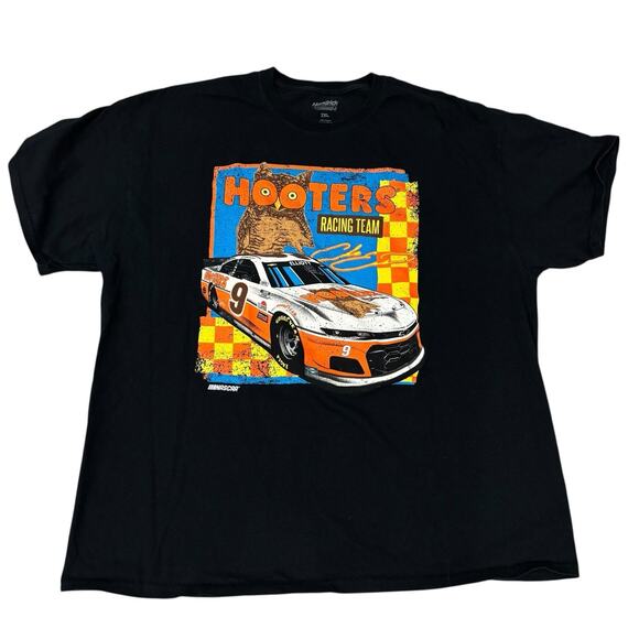 VTG Hooters Hendrick  Racing Tee XXL 1992 Nascar Winston Cup Single Stitch USA - Picture 1 of 5